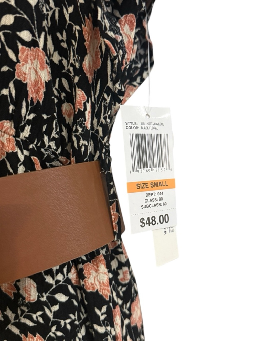 Bundle Deal - Wallflower Black Floral Dress Small + Zara Belt - Picture 5 of 10